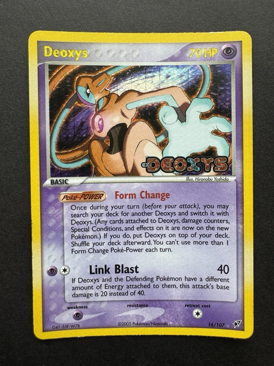 Pokémon TCG EX Deoxys Rare Collectible Individual Card Games for