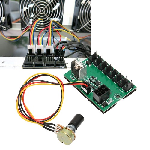 PC Fan Hub 2 Pin 3 Pin 4 Pin Fan Adapter PWM PC Case Cooling Fan Hub Voltage CB - Afbeelding 9 van 22