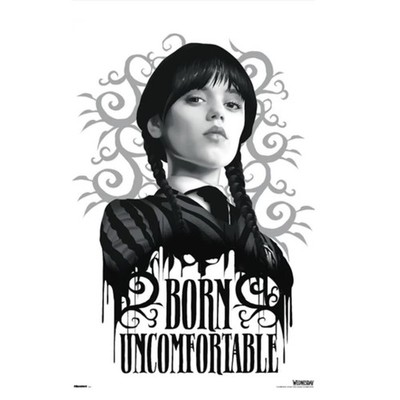 Wednesday Addams Born Uncomfortable Season 2 Poster Jenna Ortega 22.375x34