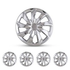 16 Hubcaps Wheel Covers Snap On Chrome Hub Caps Fit Suv Car Truck R16 Tire New