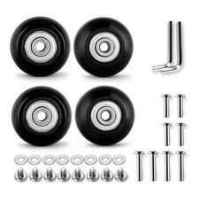 4Pcs Set Luggage Replacement Wheels 50mm with 6mm(0.24In) Bearings Repair7252