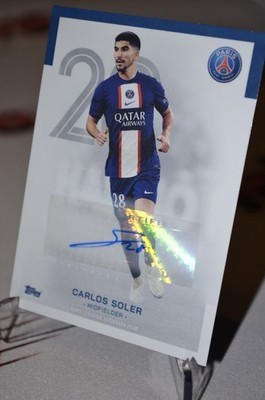 Carlos Soler / Topps Team Set 2022/23 Auto / Paris Saint German