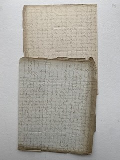 Two Early 19th Century Cross Written Letters Unresearched As Found Circa 1832/41