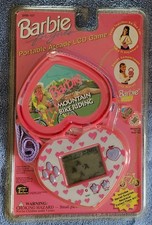 Rare Vintage  1997 Barbie Mountain Bike Riding LCD Game W/Compartment New Sealed image
