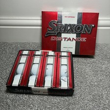 12x New Srixon Distance Golf Balls 2 Dozen Overstamp Balls Boxed 2022 White