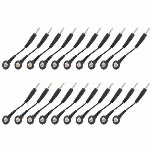 20pcs Black Snap Electrode Wire Electrode Lead Wires For TENS Machine Digita TPG - Picture 17 of 24