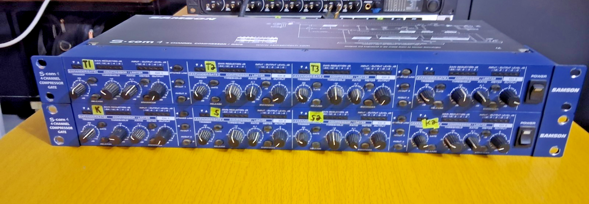 Samson S-com Single Rack 4 Channel Compressor Gate Interface for