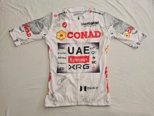 Isaac Del Toro signed 2025 Giro d'Italia cycling jersey Team UAE Mexico *Proof*