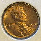 1939-P Philadelphia Mint Lincoln Wheat Cent Penny Coin Gem Red AU BU+ Beautiful