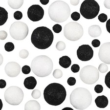 Glitter Foam Balls 160Pcs in 10 Styles, Decorative Vase Filler Ornaments