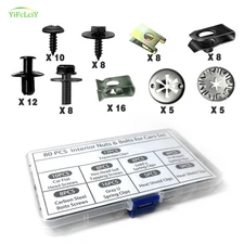 80pcs For Hyundai Body Bolts U-nut Clips Engine Under Cover Splash Shield Guard