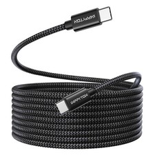 15FT USB C to C Cable 60W, Premium Nylon Braided Extra Long USBC to...