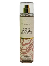BATH & BODY WORKS FRESH VANILLA BLOSSOMS FINE FRAGRANCE MIST SPRAY 8 FL OZ NEW