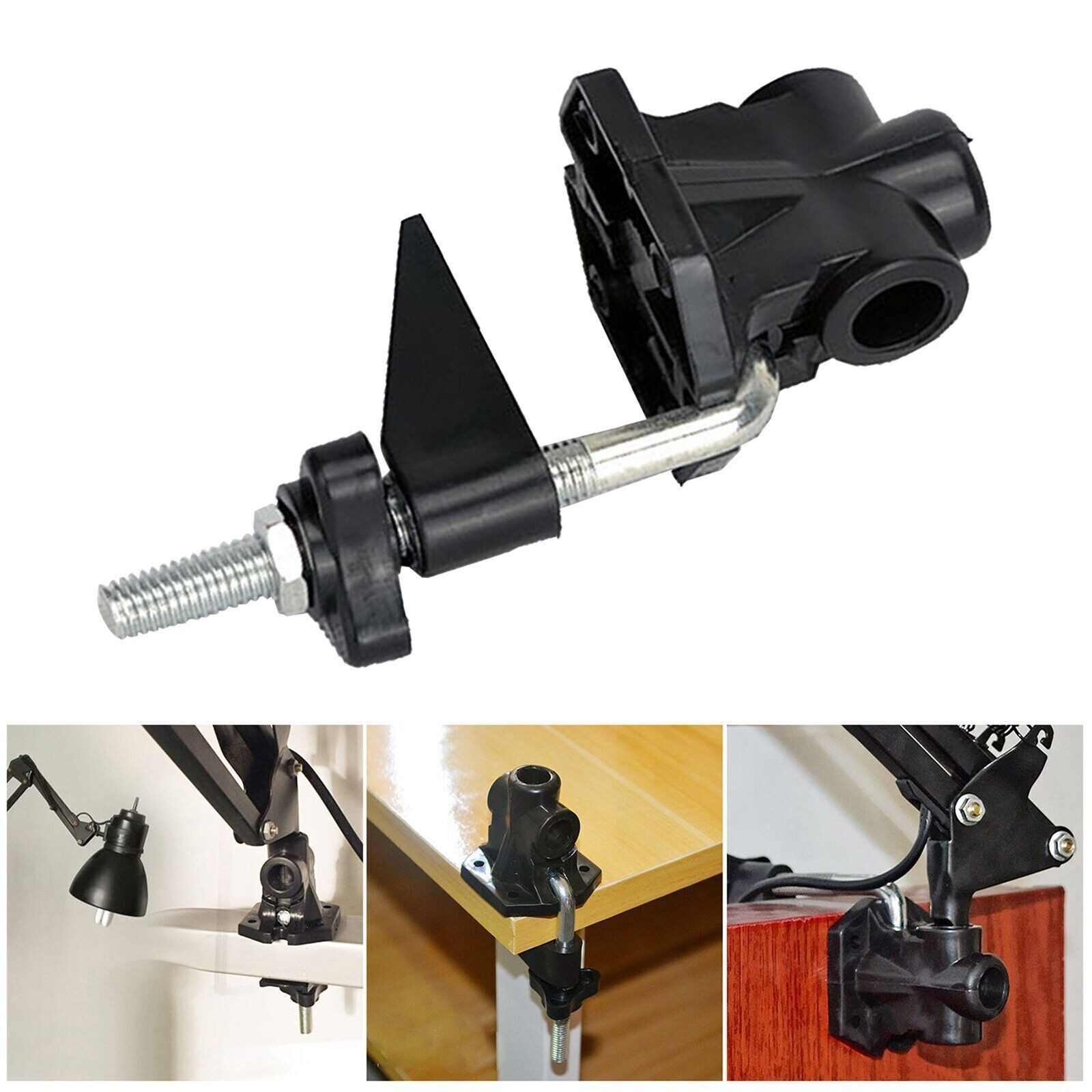 Table Bracket Clamp Adjustable Table Clamp for Table Lamp Work Lights