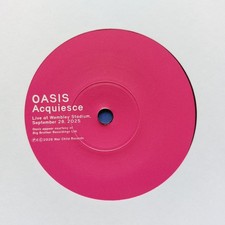 OASIS - Acquiesce - 7" Vinyl Live 25 Wembley War Child (2026) NEW