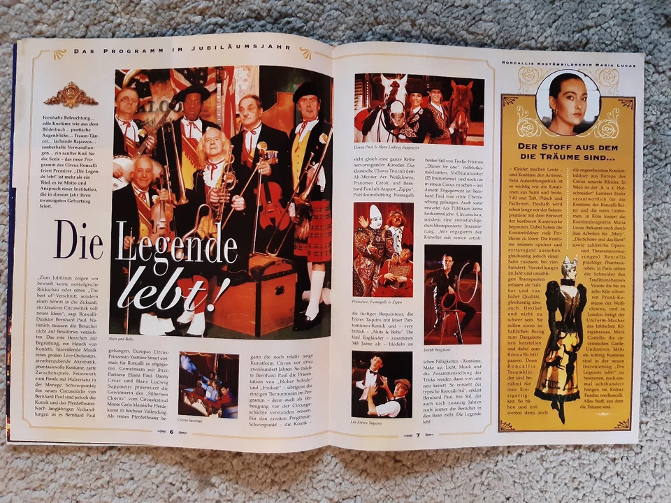 2 Werbebroschüren 20 Jahre Circus Roncalli 1996 - Bild 3 von 4