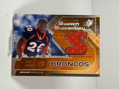 2005 SPX Maurice Clarett Rookie Swatch Supremacy Patch #RS-MO Denver Broncos