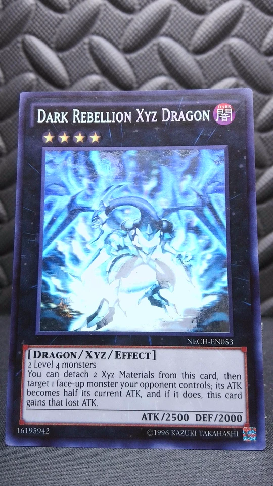 | Yugioh Dark Rebellion Xyz Dragon NECH-EN053 Ghost Rare New Challengers NM- | - Image 2 of 3
