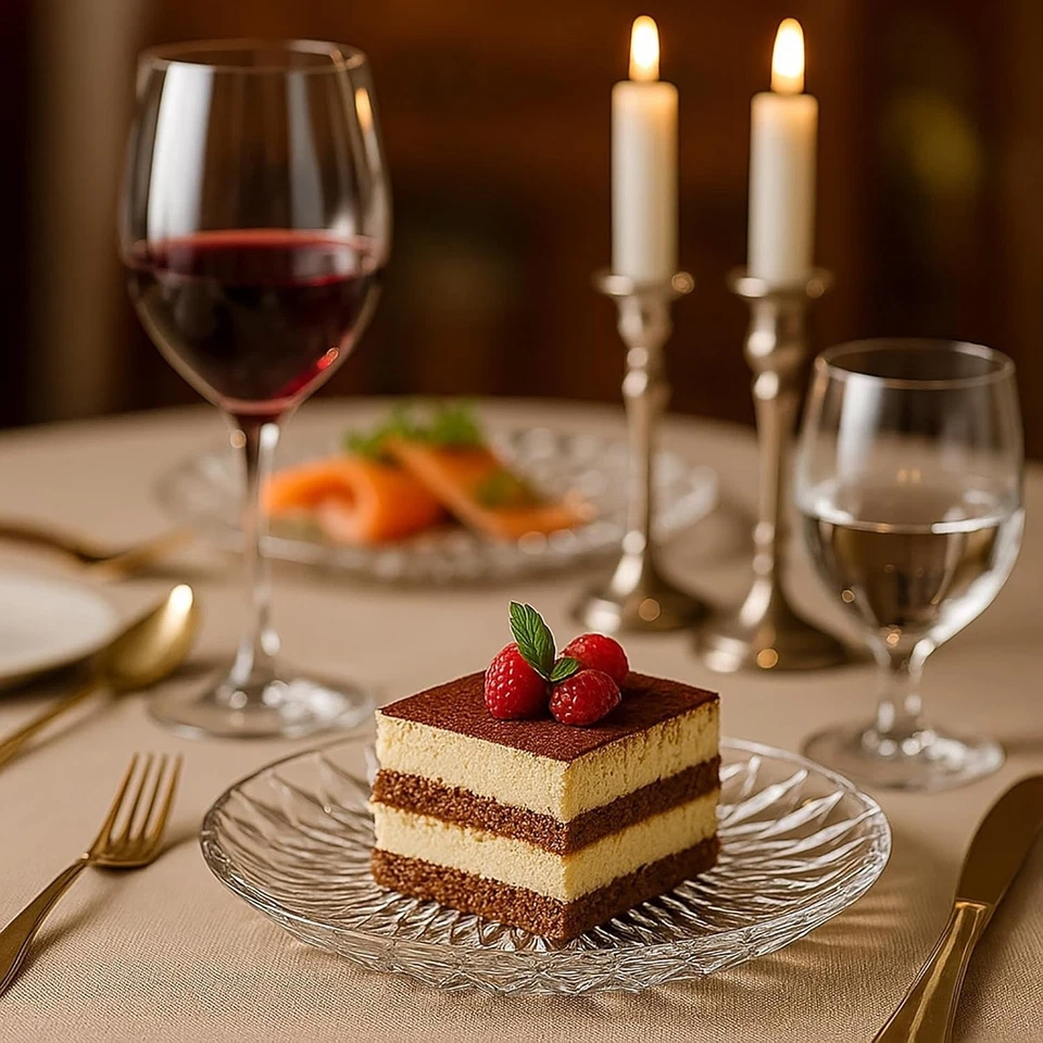 Juego de 12 platos de ensalada de cristal, platos de postre transparentes redondos de 8 pulgadas restaurante... Foto 4 de 4