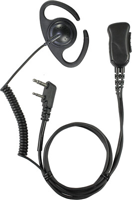 PRYME  SPM-1201C Defender  Series Lapel Microphone 2-Pin Portable Radios