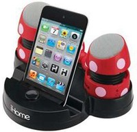 Minnie Mouse Rechargeable Stereo Speakers Stand Ihome Disney For Mp3 Player Ipod Minnie Mouse Rechargeable Stereo Speakers Stand Ihome Disney For Mp3 Player Ipod