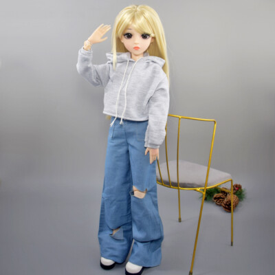 24'' 60cm BJD Puppe Ball Joint Weibliche Frauen Mädchen Puppen Full Set Outfits