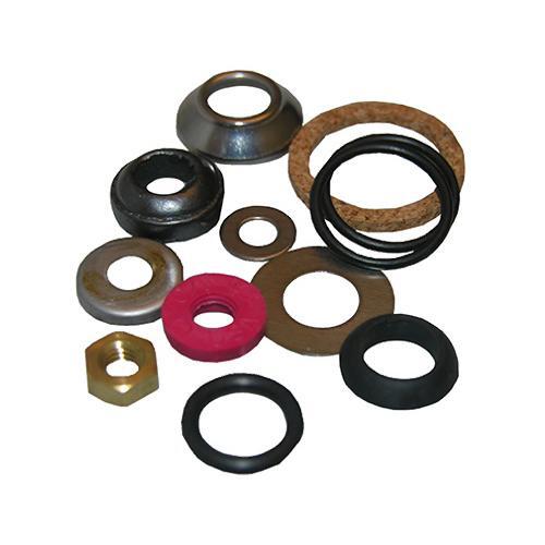 Vintage double handle faucet valve stem rubber washer replacement