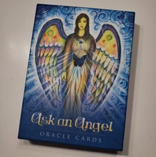 ASK AN ANGEL ORACLE CARDS WITH GUIDE BOOK 42 CARDS COMPLETE BLUE ANGEL