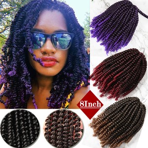 Kinky Curly Passion Spring Crochet Twist Braids Kanekalon Braiding