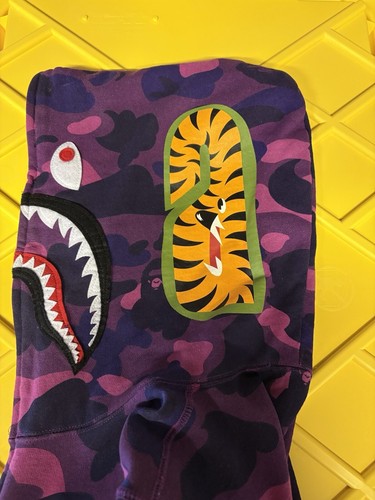 Purple Bape Shark Hoodie - Picture 3 of 8