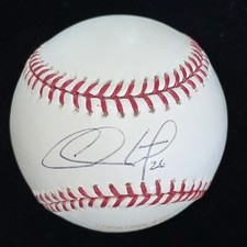 Chase Utley Signed Rawlings Baseball JSA COA Philadelphia Phillies Engraved