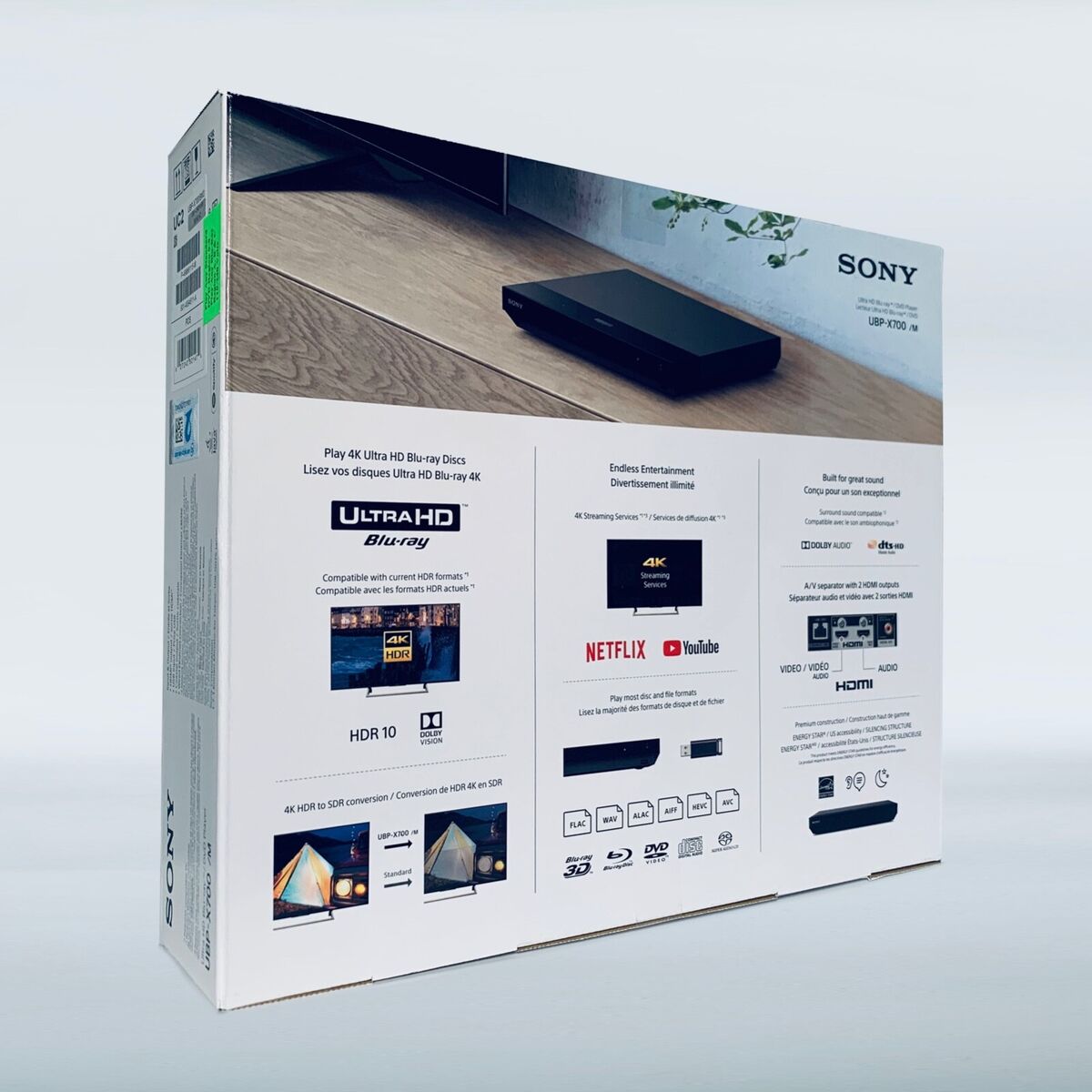 Comprar Reproductor Blu-Ray Sony UBP-X700 4K UHD Wi-Fi · Hipercor