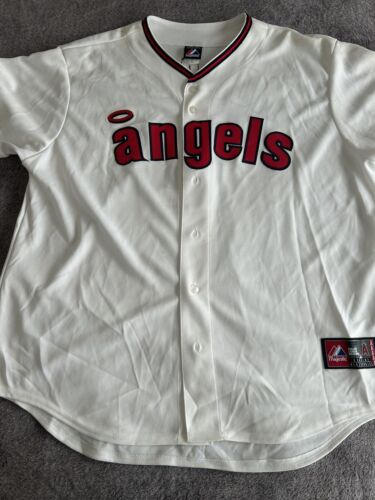 Authentic Anaheim Angels Jersey 52 2XL XXL Majestic Morales #8 Los Angeles Retro