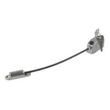 MILA PROLINA CABLE WINDOW RESTRICTOR ZINC ALLOY BRUSHED NICKEL 100MM