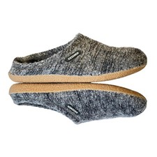 Giesswein Veitsch Slippers Anthracite 46 Solid Gray Wool Sz 46
