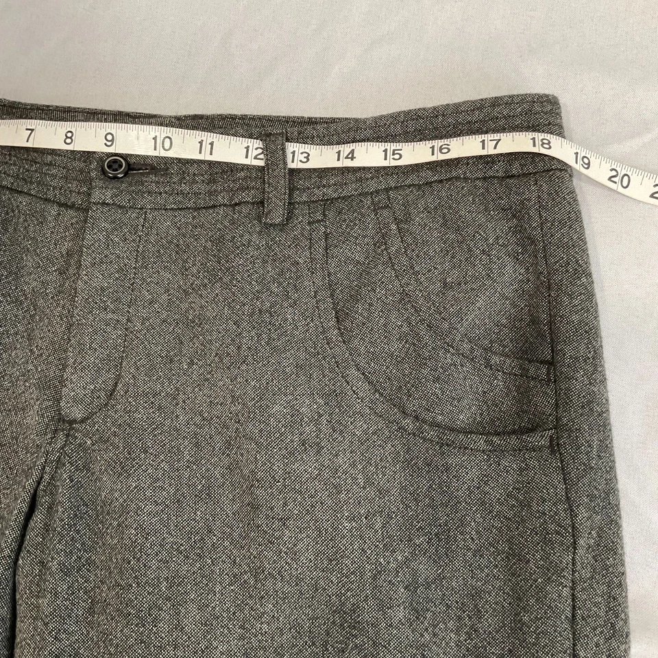 Pantalones Capri Vintage Old Navy Cintura Baja Para Mujer Talla 12 Mezcla de Lana Forrados Y2K Foto 3 de 4