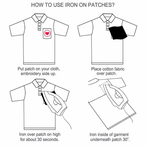 Apparel Sewing Iron On Patche Applique Clothes Patch Heat Transfer Sticker - Picture 11 of 19