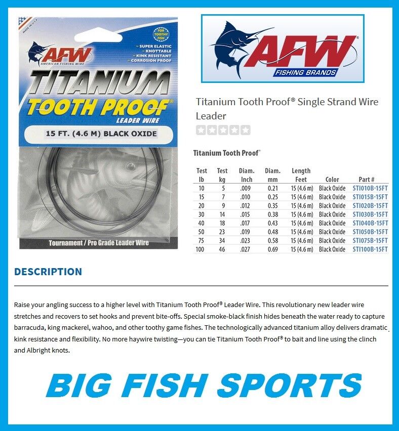 Fishing Crimp Size Chart