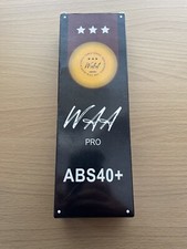 Waa Pro Ping Pong Balls ABS40 New In Box 12 Pack Orange