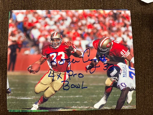 Roger Craig signed 8x10 photo Superbowl San Francisco 49ers autographed RB