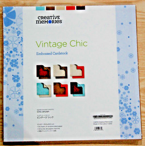 Creative Memories -  Vintage Chic Embossed Cardstock - Retired NLA