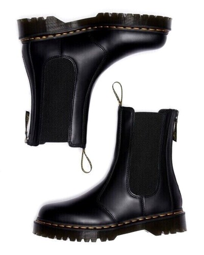 Dr. Martens 2976 Hi Bex W/zip Black Smooth Shoes 27844001 Black / TIME SALE