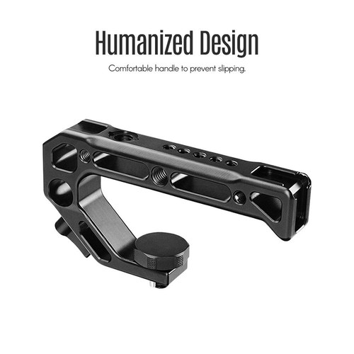 Aumi Camera Cold Shoe Mount Handle Hand Grip with Arri Positioning Hole Top Grip - Picture 2 of 9