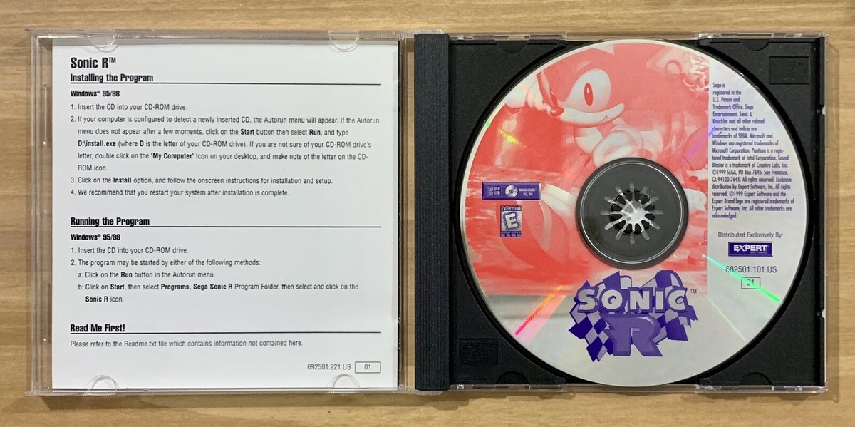 SONIC 3D X PC CD ROM NEUF SCELLÉ NEW SEGA PC ITALIEN ANGLAIS