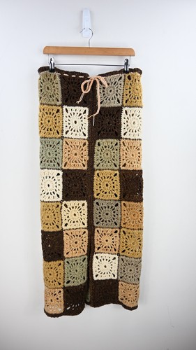 Victoria Westbury vintage handmade crochet granny square skirt size S/M - Picture 2 of 7