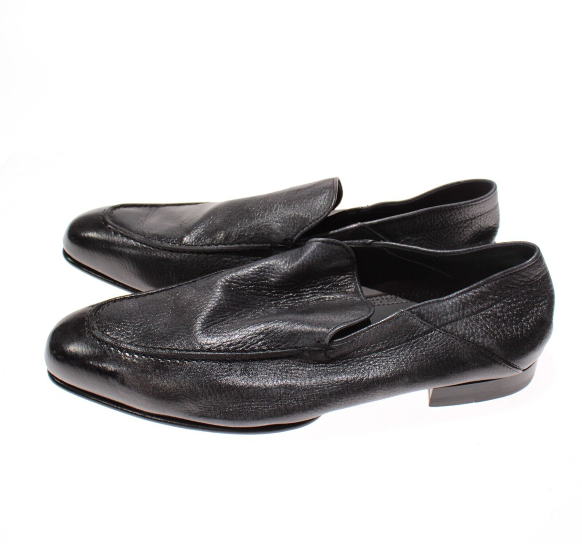 Di Bianco NWB Gallipoli Loafers Size 10 US In Gray Deer Leather Di Bianco NWB Gallipoli Loafers Size 10.5 US In Gray Deer  main image 4