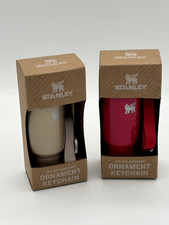 Set of 2 Stanley Cup Christmas Keychains/Ornaments Mini Cups That Actually Open.