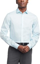 Calvin Klein Men's Regular Fit Non Iron Dress Shirt, Mint Julip, Sz-16 32-33