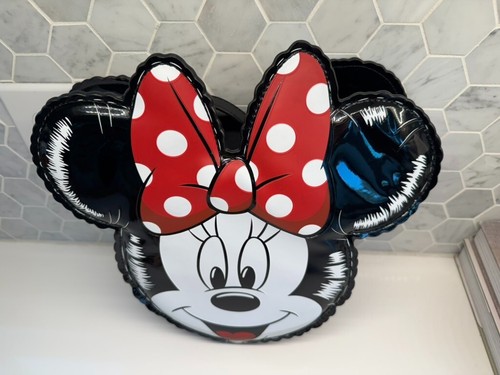 LOUNGEFLY Disney Minnie Mouse Balloon Die Cut Leather Convertible Backpack Macys - Picture 4 of 19