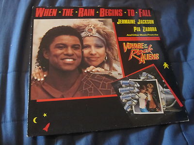 Jermaine Jackson Pia Zadora When the rain begins to fall Soundtrack  LP